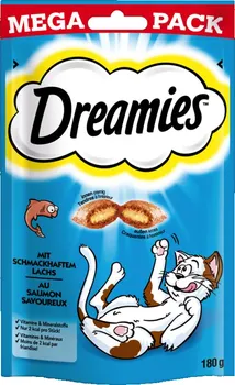 Pamlsek pro kočku Dreamies Mega Pack losos 180 g