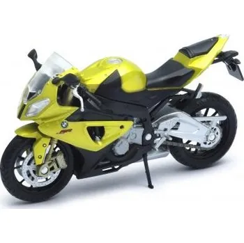 autíčko Welly Motocykl BMW S1000RR 1:18 zlatý