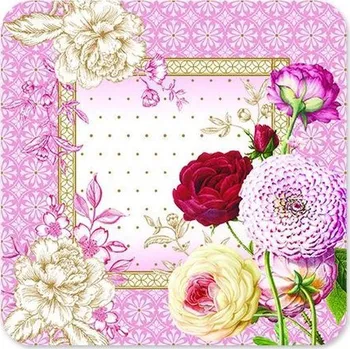 prostírání Easy Life, Itálie Easy Life - Korkové prostírání pod skleničky Renaissance 6 ks - 10,5*10,5 cm