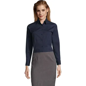 Gastro oděv SOL´S Dámská číšnická halenka SOL´S dlouhý rukáv - tmavě modrá XS B-SO17015-DBL-XS