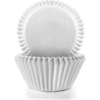 Jednorázové nádobí Papírové košíčky bílé 100ks Ibili