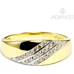 Zlatý prsten se zirkony