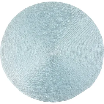 prostírání Prostírání kulaté MELANIE světle modrá Ø 38 cm Mybesthome