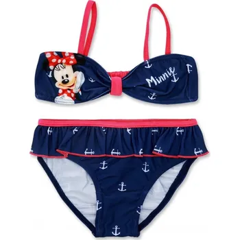 Dívčí plavky Setino • Dívčí dvoudílné plavky / bikiny Minnie Mouse - Disney - modré EU 116