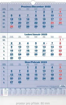 Kalendář MFP Nástěnný kalendář Tříměsíční 2023
