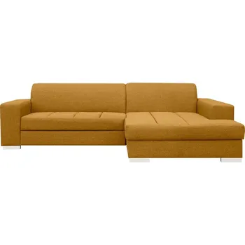 Sedací souprava Rozkládací rohová sedačka MIRION hořčicová