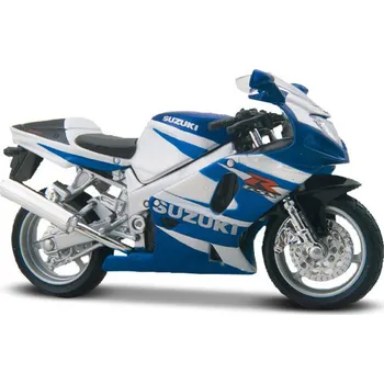autíčko Maisto Suzuki GSX-R 750 1:18 modrý/bílý