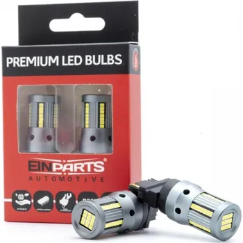 Autožárovka P27W LED žárovky (66 x SMD 2016) 6000K CANBUS