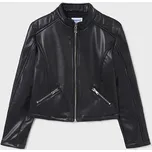 koženková bunda dívčí černá Mayoral 7476-41 velikost 170