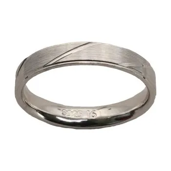 Prsten Stříbrný snubní prsten