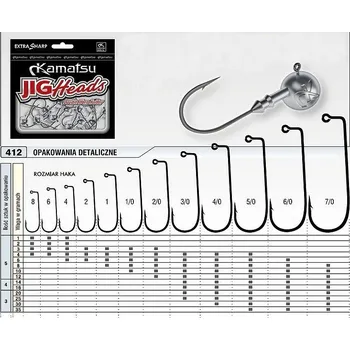 Rybářský háček Jigová hlavička Kamatsu vel.2 - 4g