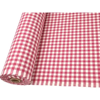 Mirtex Plátno KANAFAS 140/K38 Malinová kostka 10mm šíře 150cm Velkoobchod Ceník: VELKOOBCHOD: po celých rolích, bez odvíjení