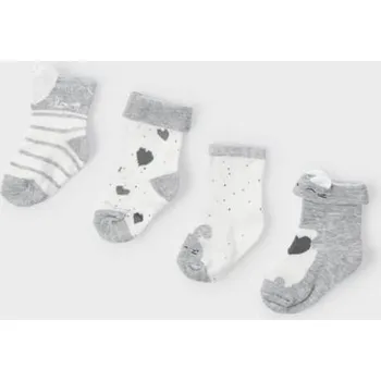 Dívčí pyžamo Mayoral 4ks sada ponožek 9540 - 77 šedé Rozměr: 12 měsíců, 80 cm