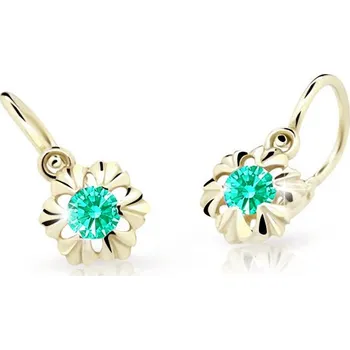 Náušnice Cutie Jewellery Dětské náušnice C2213Z-Zeleno modrá