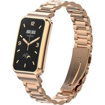 Ostatní příslušenství k chytrým hodinkám eses Kovový řemínek pro Xiaomi Smart Band 7 Pro - Růžová zlatá