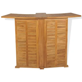 Barový stolek vidaXL Skládací barový stolek 155 x 105 cm teakový