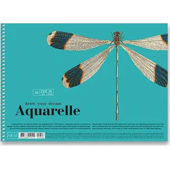 Spirálový náčrtník Shkolyaryk Muse Aquarelle - A4, 20 listů