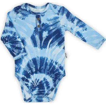 Kojenecké oblečení Kojenecké body s dlouhým rukávem Nicol Tomi modrá, vel. 62 (3-6m)