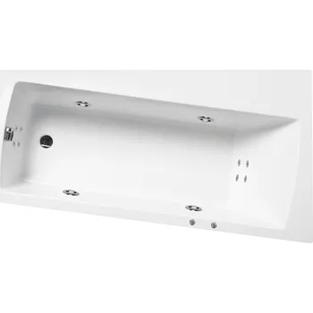 Vana Santech plus SANTECH hydromasážní vana EMO BODY 200, 165x90 cm, automatický dohřev vody zdarma Varianta: Pravá + doprava zdarma + při platbě převodem sleva