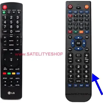 Náhradní dálkový ovladač LG AKB72915217 ( TV + PC monitor )
