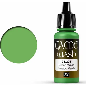 Modelářská barva Vallejo: Wash Green Shade