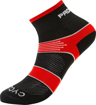 Pánské ponožky Progress Cycling cyklistické ponožky černé/červené 39-42