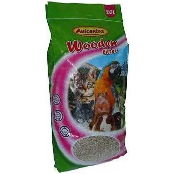 Podestýlka pro hlodavce Avicentra dřevěné pelety podestýlka 20l