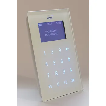 Pohon brány ELDES EKB2 LCD klávesnice bílá
