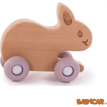 Dřevěná hračka BO JUNGLE dřevěná hračka B-WOODY Rabbit Pastel Pink