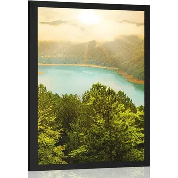 Plakát Dovido Plakát řeka uprostřed zeleného lesa