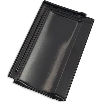 pálená krytina Tondach Contiton 12 břidlicově černá glazura taška základní (Stodo 12)