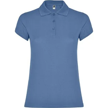 ROLY Polokošile STAR dámská krátký rukáv E6634-261-XXXL 3XL Modrá vodní