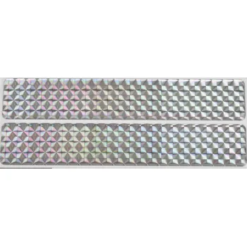 Carvin Samolepící odrazka obdélníková - 140x25mm stříbrná 2ks