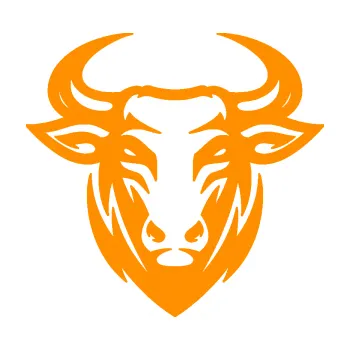 Samolepící dekorace Býk 010 (06 - oranžová) SAMOLEPKA NA AUTO, NÁLEPKA, FÓLIE, POLEP, TUNING, VLASTNÍ TEXT, TISK, AUTOSAMOLEPKY.cz, POLEPY, OBRÁZEK, LOGO, 3D STICKERS