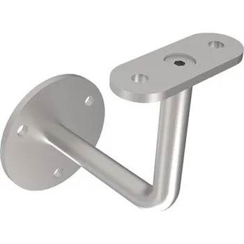 Zábradlí Hahn Steel Držák madla na zeď, O40 mm - brus