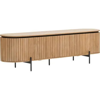 Televizní stolek Dřevěný TV stolek Kave Home Licia 200 x 55 cm