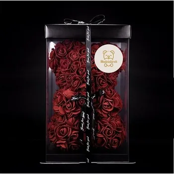 plyšák Medvídárek Classic 25cm dárkově balený - tmavě červený