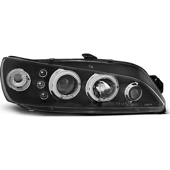Přední světlomet TUNING-TEC Přední světla Peugeot 306 97-01 Angel Eyes - černé