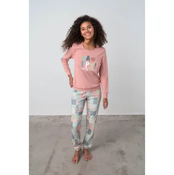 Pánské pyžamo Vamp - Dvoudílné dámské pyžamo - Gil 17524 - Vamp pink tan XL