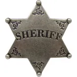 Replika odznak, hvězda šerifská, stříbrná