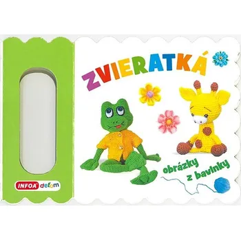 Hračka pro nejmenší Zvieratká: obrázky z bavlnky Kniha