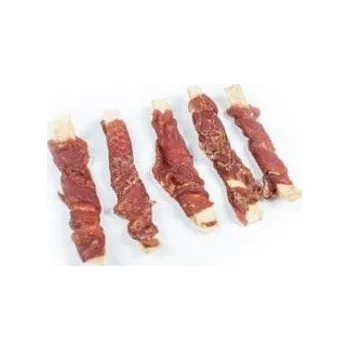 Pamlsek pro psa ALDA Rybí plátky obalené kachním masem 100g