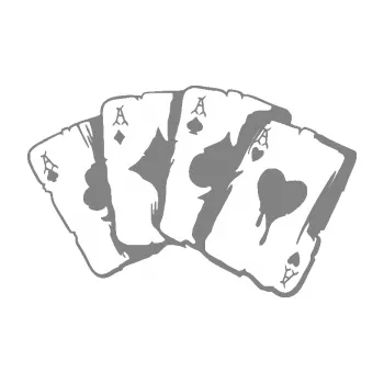 Samolepící dekorace SAMOLEPKA Karty 004 (17 - šedá) NA AUTO, NÁLEPKA, FÓLIE, POLEP, TUNING, VLASTNÍ TEXT, TISK, AUTOSAMOLEPKY.cz, POLEPY, OBRÁZEK, LOGO, SAMOLEPKY