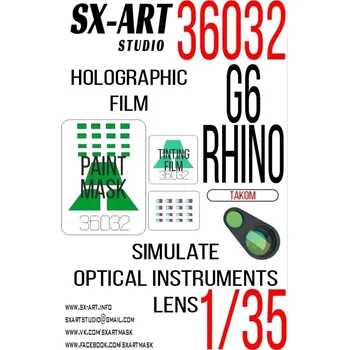 Plastikový model SX-ART 1/35 Holographic film G6 Rhino (TAKOM)