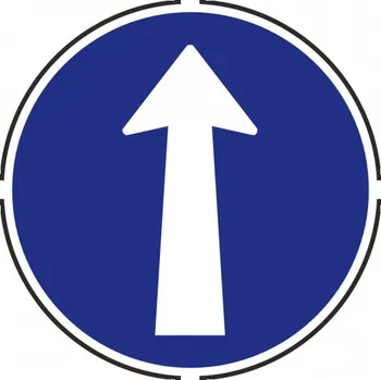 Dopravní značka Přikázaný směr jízdy přímo C2a 70 cm