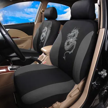 Potah sedadla Sada autopotahů s drakem univerzální šedé 8 ks