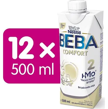 Dětská výživa BEBA COMFORT 2, 5 HMO, tekuté pokračovací mléko, 12× 500 ml