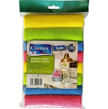 CLANAX švédská utěrka Sonic 30 × 30, 8 ks