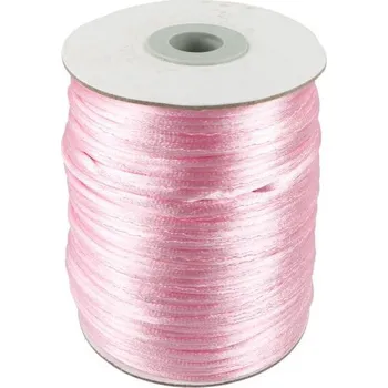 Příze Saténová šňůra Ø2 mm, barva Růžová sv. (142311)