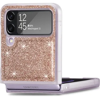 Pouzdro na mobilní telefon JSM 48180 JSM GLITTER Ochranný obal Samsung Galaxy Z Flip4 5G zlatý